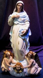 VIRGEN PURISIMA Marmolina 38cms 001